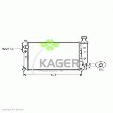 31-1441 KAGER Радиатор, охлаждение двигателя