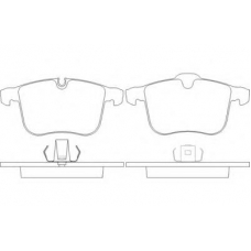 2022401 TEXTAR Комплект тормозных колодок, дисковый тормоз