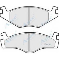PAD435 APEC Комплект тормозных колодок, дисковый тормоз