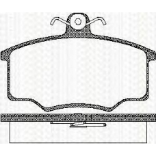 8110 10776 TRISCAN Комплект тормозных колодок, дисковый тормоз