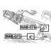 NAB-075 FEBEST Подвеска, рычаг независимой подвески колеса