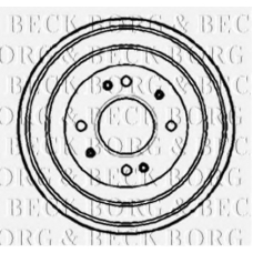 BBR7078 BORG & BECK Тормозной барабан