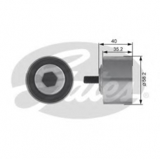 T42121 GATES Паразитный / ведущий ролик, зубчатый ремень