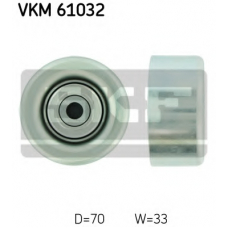 VKM 61032 SKF Паразитный / ведущий ролик, поликлиновой ремень