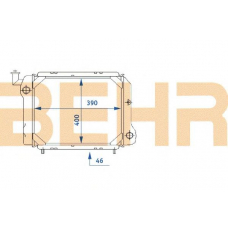 2110434 BEHR Radiator