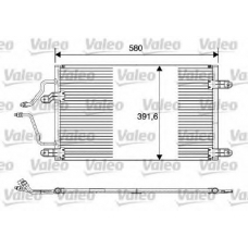 816839 VALEO Конденсатор, кондиционер