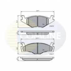 CBP0148 COMLINE Комплект тормозных колодок, дисковый тормоз