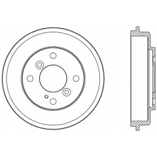 BAD9084.10 OPEN PARTS Тормозной барабан