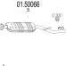 01.50066 MTS Средний глушитель выхлопных газов