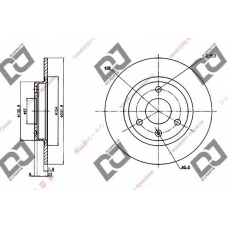 BD1187 DJ PARTS Тормозной диск