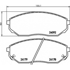 8DB 355 011-931 HELLA Комплект тормозных колодок, дисковый тормоз