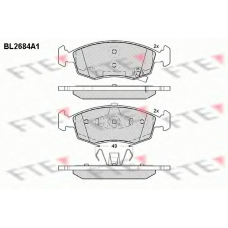 BL2684A1 FTE Комплект тормозных колодок, дисковый тормоз