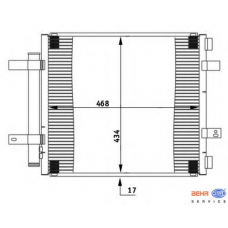 8FC 351 301-591 HELLA Конденсатор, кондиционер