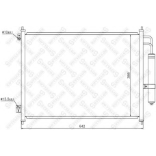 10-45585-SX STELLOX Конденсатор, кондиционер