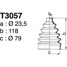 T3057 DEPA Комплект пылника, приводной вал