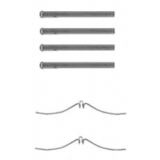 BFK687 QUINTON HAZELL Комплектующие, колодки дискового тормоза