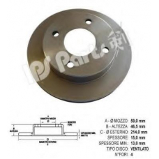 IBT-1148 IPS Parts Тормозной диск