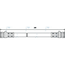 HOS3232 APEC Тормозной шланг