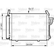 814354 VALEO Конденсатор, кондиционер