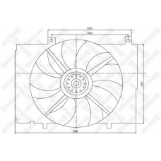 29-99368-SX STELLOX Вентилятор, охлаждение двигателя
