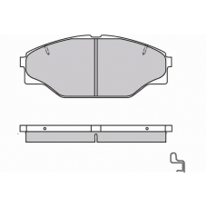 12-0617 E.T.F. Комплект тормозных колодок, дисковый тормоз