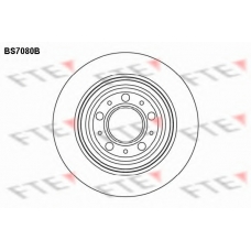 BS7080B FTE Тормозной диск