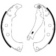 8DB 355 002-911 HELLA Комплект тормозных колодок