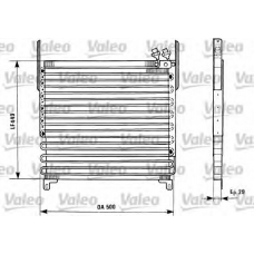 816833 VALEO Конденсатор, кондиционер