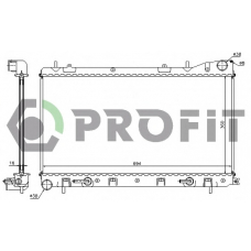 PR 3032A1 PROFIT Радиатор, охлаждение двигателя