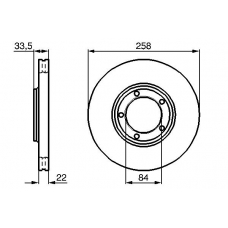 0 986 478 530 BOSCH Тормозной диск