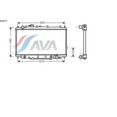 KA2017 AVA Радиатор, охлаждение двигателя