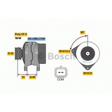 0 986 048 760 BOSCH Генератор