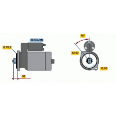 0 001 121 006 BOSCH Стартер