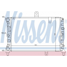 63322 NISSENS Радиатор, охлаждение двигателя