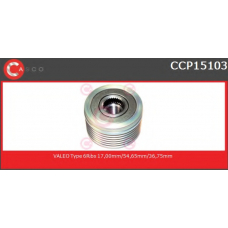 CCP15103 CASCO Ременный шкив, генератор