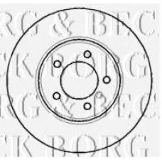 BBD5766S BORG & BECK Тормозной диск