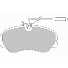 FD6238V NECTO Комплект тормозных колодок, дисковый тормоз