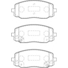 FD7252A NECTO Комплект тормозных колодок, дисковый тормоз