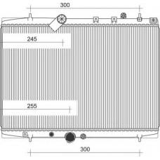 350213987000 MAGNETI MARELLI Радиатор, охлаждение двигателя