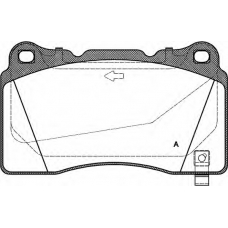 BPA0666.32 OPEN PARTS Комплект тормозных колодок, дисковый тормоз