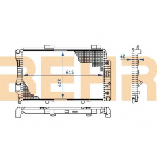 2108389 BEHR Radiator