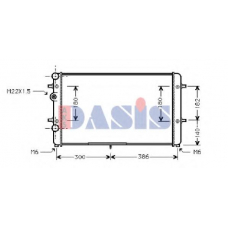 041980N AKS DASIS Радиатор, охлаждение двигателя