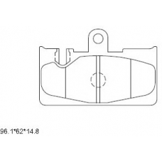 KD2752 ASIMCO Комплект тормозных колодок, дисковый тормоз