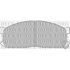 BBP1536 BORG & BECK Комплект тормозных колодок, дисковый тормоз