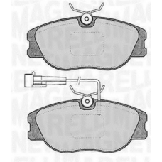 363916060122 MAGNETI MARELLI Комплект тормозных колодок, дисковый тормоз