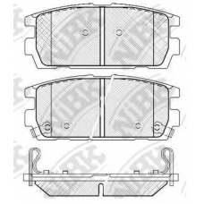 PN0098 NiBK Комплект тормозных колодок, дисковый тормоз