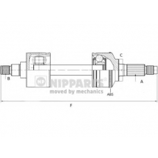 N2810303 NIPPARTS Приводной вал