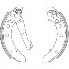 Z4045.00 WOKING Комплект тормозных колодок