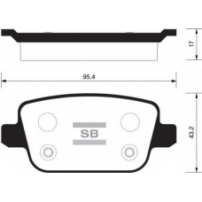 FBP2101-R FI.BA Комплект тормозных колодок, дисковый тормоз