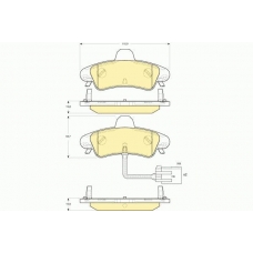 6115813 GIRLING Комплект тормозных колодок, дисковый тормоз